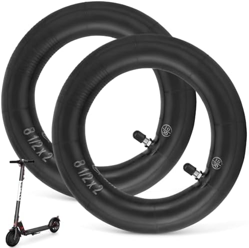 Walshen 8.5 Scooter Inner Tubes 8.5x2 Pneumatic Tyres Replacement for Gotrax Gxl V2/Xiaomi M365/Pro 2/1s Electric Scooter,50/75-6.1 Thickened High Air Retention Rate Inner Tube (2PCS)