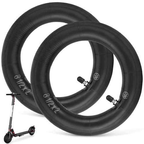 Walshen 8.5 Scooter Inner Tubes 8.5x2 Pneumatic Tyres Replacement for Gotrax Gxl V2/Xiaomi M365/Pro 2/1s Electric Scooter,50/75-6.1 Thickened High Air Retention Rate Inner Tube (2PCS)
