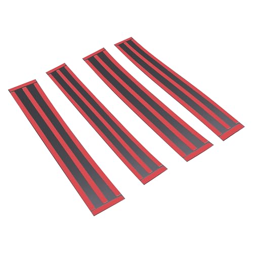 Image of ECOTRIC 4PCS Pillar Post Molding Trim Compatible with 2007-2014 Cadillac