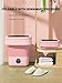 Portable Washing Machine, Mini Washer,16L Upgraded Large Capacity Foldable Washer.Deep Cleaning of Underwear, Baby Clothes and Other Small Clothes.Suitable for Apartments, Dormitories, Hotels.(Pink)