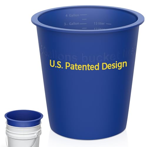 Reusable Silicone 5 Gallon Bucket Liner (Blue)