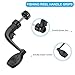 PATIKIL Fishing Reel Handle Replacement Part, Metal Crank Rock Arm Rotary Knob Plastic Grip for Fishing Reel Accessories with Nut, Fit #200 Series Reel (100mm)