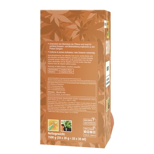 COMPO GROW Booster - praktische Aufbaukur für Spezialkulturen - unterstützt das Wachstum - Dünger für Indoor & Outdoor - 30ml, grün