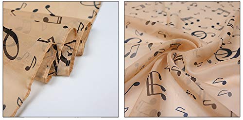 LRRH Womens Fashion Note Scarf Super Lightweight Music Shawl Beach Towel3