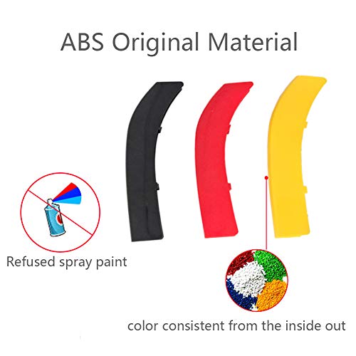 Lanyun F10 Grille Insert Trims Stripes Cover Yellow Color Flag Color Decorate For Bmw F10 F11 5 Series 528I 535I 550I With Standard Center Chrome Kidney Grill 10 Beams 10-16 F10 F11 5 Series #TOP2