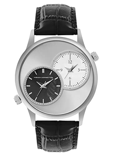 French Connection Leather Analog Silver Dial Mens Watch-Fcn00023A (B0BLWK9FYZ) Amazon Price History, Amazon Price Tracker