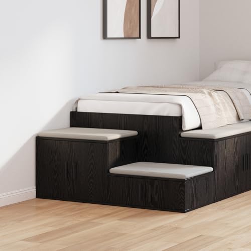 Snsowed Armario de Almacenamiento Negro 118x41x40 cm Madera Tratada, Armarios Dormitorio, Armario Ropero, Roperos De Dormitorio, Armario para Habitación - 866660