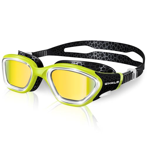 Image of Whale Swim Goggles Polarized Anti-Fog Lenses, Unisex | 100% UV Protection | Anti-Fog Goggles High Definition, Wide-Angle View