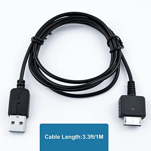 Auhsuxo 3.3Ft/1M Ps Vita Charger Cable &Usb Data Cord, Compatible For Sony Playstation Vita 1000 Psv Charger Cable，Black #TOP6
