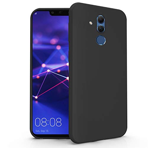 N NEWTOP Cover Compatibile per Huawei Mate 20 Lite, Custodia TPU SOFT Gel Silicone Ultra Slim Sottile Flessibile Case Posteriore Protettiva (Nero)