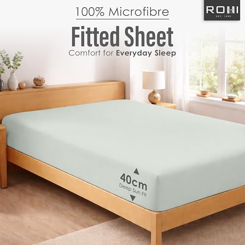 Drap-housse 180x200 microfibre respirant élastique grand bonnet