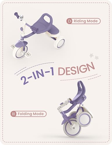 Image of besrey Toddler Tricycle with Bell, for Ages 18 Months to 5 Years