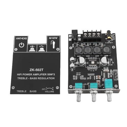 Modulo Amplificatore Stereo Bluetooth 5.0 – Scheda TPA3116D2 Con Controllo Bassi/Alti E Uscita Doppio Canale ZK-502T