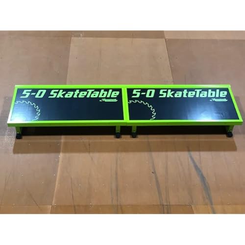 Ramptech 5-0 Manny Pad Combo (2 - Skate Tables) Weatherproof, Heavy-Duty Indoor and Outdoor Skateboard Ramp - Portable, Modular, Expandable, Connectable Skateboard ramp