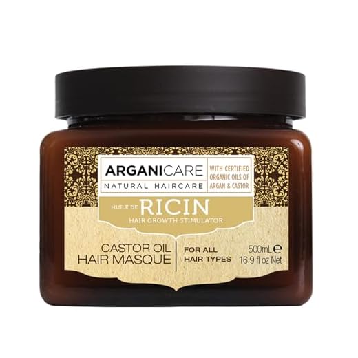 Arganicare Masque renforçateur Arganicare à l’huile de ricin Bio. 500ml