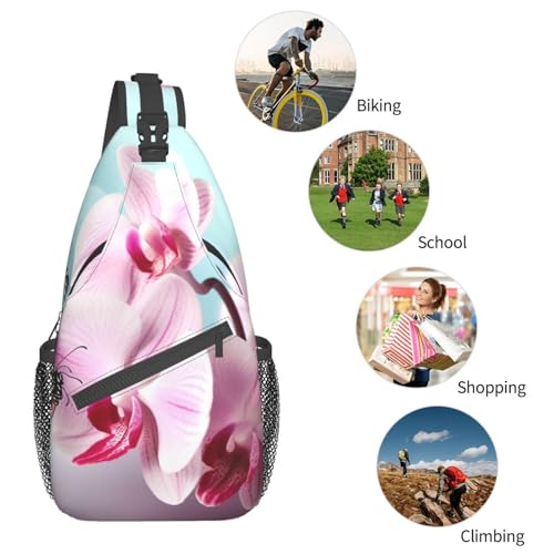Mochila tipo bandolera impermeable negra para senderismo miniatura 6