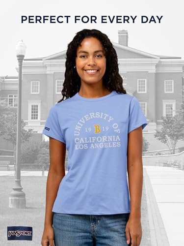 JanSport NCAA Officially Licensed Graduate Short Sleeve T Shirt for Women, Soft & Breathable Cotton-Polyester Blend Crewneck T Shirt with Graphic Detailing, Everyday University Fan Apparel - image 2
