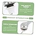 VILLCASE Bathroom Toilet Tank Handle Front Mount Flush Lever Replacement for Closestool Easy Install No Tools Needed Smooth Bright Silver Finish Household Flushing Accessory