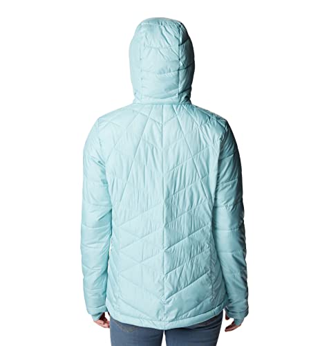 Columbia Jaqueta feminina com capuz Heavenly, Aqua Haze, 2X Plus size