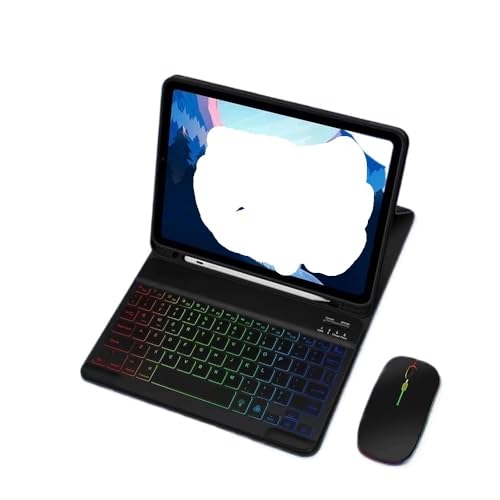 Funda teclado QWERTY RGB iPad Pro 11 evita caídas del bolígrafo YSJX