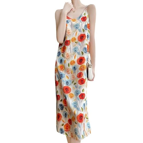 Robe à bretelles rose en trois dimensions légère pour silhouette fine
