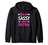 Photo Gallery happy 16th birthday sweet sassy sedici ragazze 16 anni felpa con cappuccio Photo Gallery happy 16th birthday sweet sassy sedici ragazze 16 anni felpa con cappuccio