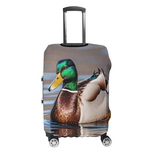 Mallard Duck Luggage Cover, Washable Elastic Suitcase Cover Protector Fit 18-32 Inch Luggage4