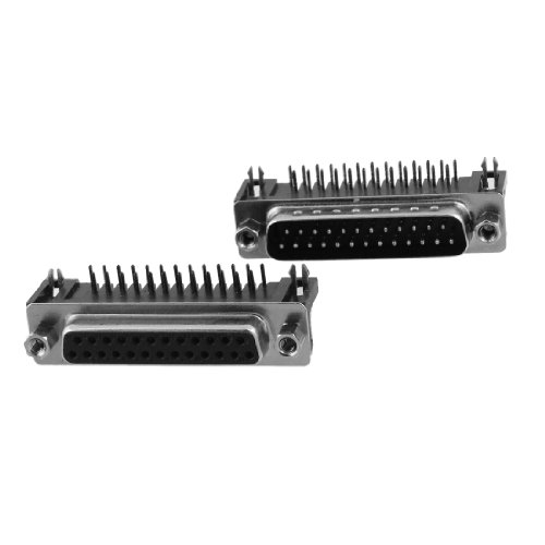uxcell Conectores D-sub DB25 macho y hembra ángulo recto 2 piezas miniatura 1