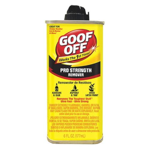 Pro Strength Adhesive Remover 6 oz | Removes Stickers Paint Grease Tar Gum Marker & More | Heavy-Duty Cleaner for Home Auto Garage & DIY Projects