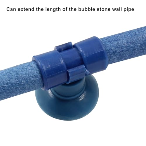 Image of 2 Pieces Blue 7 Inch Air Stone Bar | Fish Tank Air Pump, Aquarium Bubble Wall, Bubble Release Diffuser, Aquarium Air Bubble Tube