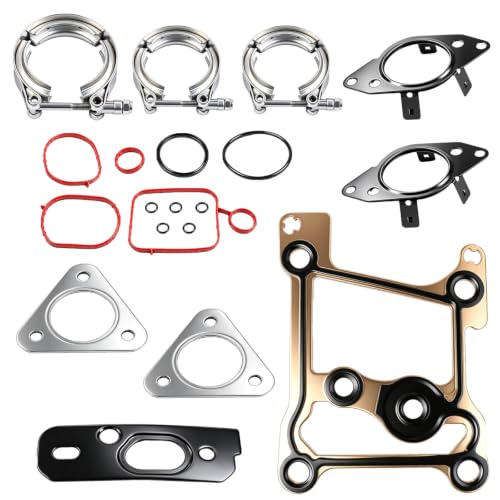 GS33692 Turbocharger Mounting Gasket Kit Compatible with Ford F-250 F-350 F-450 F-550 Super Duty 6.7L 2011-2016, Replace 667-820 BC3Q6C840AC BC3Q9W622AB