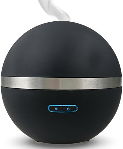 Simply Diffusers | Gilles Matte Black| Matte Black Rubberized Aromatherapy Essential Oil Diffuser | Cool Mist Ultrasonic | 200ml Capacity and Safety Auto-Shut Off Feature