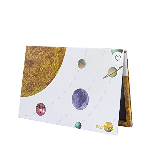 Szdym Empty Magnetic Palette With Mirror,Like A Book Fashionable And Beautiful Empty Magnetic Palette Makeup Magnetic Palette #TOP4