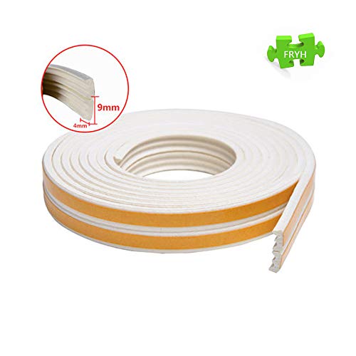 Strong Weatherproof Strip Foam Tape Window Door Windshield Soundproof Seal Strip Weatherproof Strip Tape Total 20M Long (10M Long Per Roll)-E Type,C