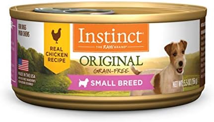 Instinct Original Small Breed Grain Free Real Chicken Recipe Natural Wet Canned Dog Food, 5.5 oz. Cans (Case of 12)