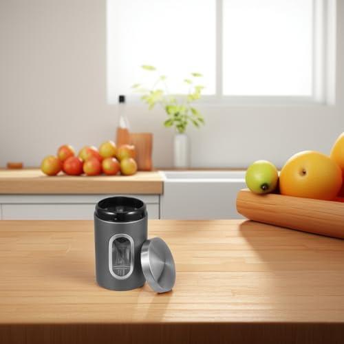 Envase Hermético de Acero Inoxidable para Café con Ventana miniatura 5