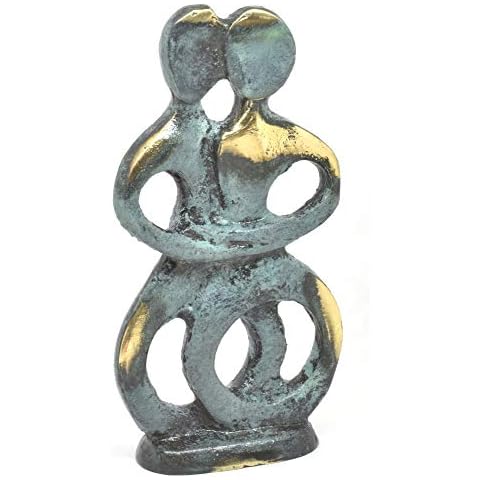 Bronze Figurine Replica of Greek Cycladic Idol Neolithic Period. Size 4 Inches Tall 8.9 Onz Cover