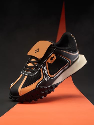 Image of The Souled Store Velocity: Men and Boys Low Top Sneakers | Racing-Inspired Trainer with Breathable Mesh, Cushioned EVA Midsole & Durable Outsole