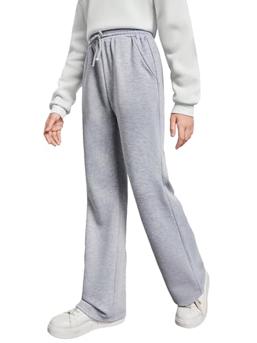 Amazon.com: COZYEASE Girls' Flared Leg Sweatpants High Waist