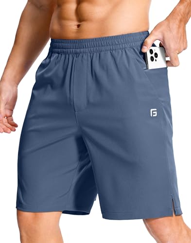 Men's Lightweight Athletic Shorts with Zipper Pockets 9