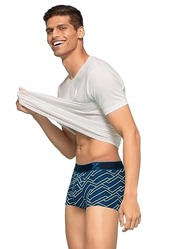 Image of XYXX Anti-Bacterial, Odour-Free Cotton Stripes Parallax Trunks for Men