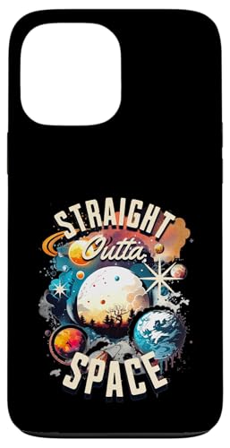 Retro Cosmic Space Planets Galaxy Sci Fi Art �X�}�z�P�[�X iPhone 13 Pro Max �p