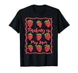 Teacher Strawberry Teaching My Jam Coquette Back to School T-Shirt