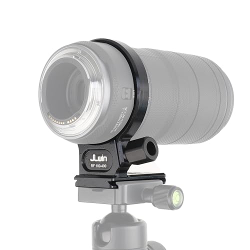 Hersmay 75mm Metall Objektiv Stativschelle für Canon RF 100–400 mm F/5.6–8 ist USM Objektiv, integrierte Arca Swiss Stativ Schnellwechselplatte mit 1/4\ & 3/8\ Schraube