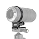 Hersmay 75mm Metall Objektiv Stativschelle für Canon RF 100–400 mm F/5.6–8 ist USM Objektiv, integrierte Arca Swiss Stativ Schnellwechselplatte mit 1/4 & 3/8 Schraube