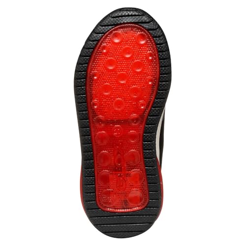 Geox J INEK Boy D, Basket garçon, Black/Red, – vue 2