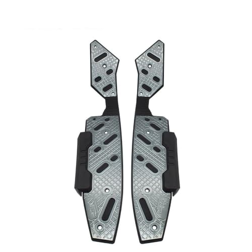 Marchepieds moto ADV 150 alu, repose-pieds CNC gris ultra-adhérent