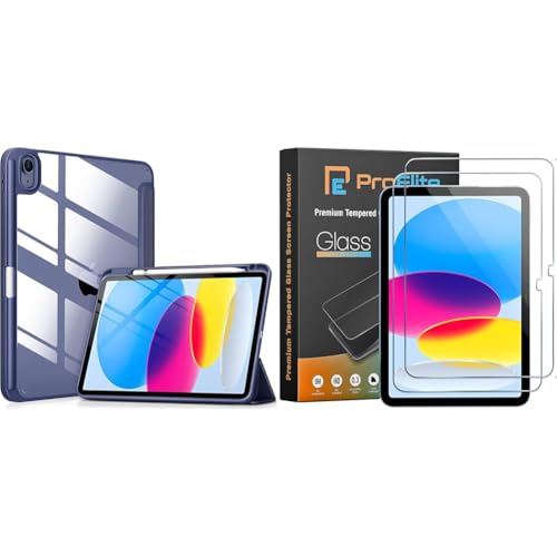 Image of ProElite Case Cover for Apple iPad 10th Generation, Transparent case Cover with Pencil Holder for IP