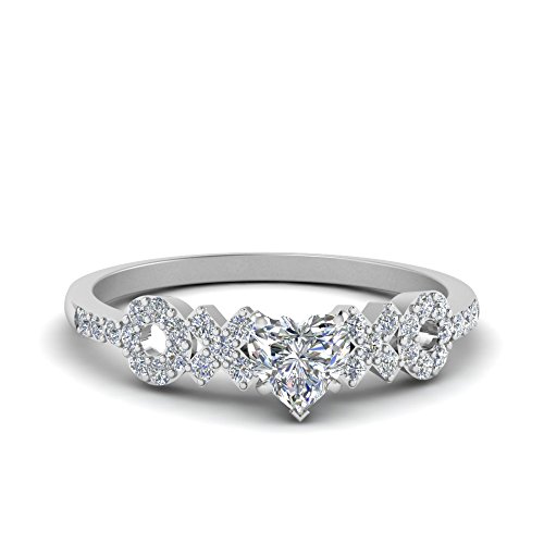Image of Choose Your Gemstone Beautiful XO Design Diamond CZ Ring 925 Sterling Silver Heart Shape Side Stone Engagement Rings Lightweight Office Wear Everyday Gift Jewelry US Size 4 to 12