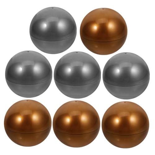 OUNONA 8 Piezas pelota gacha favor de fiesta mini máquina de chicles juguete giratorio de huevo con máquina de garras máquinas expendedoras de marrón negro